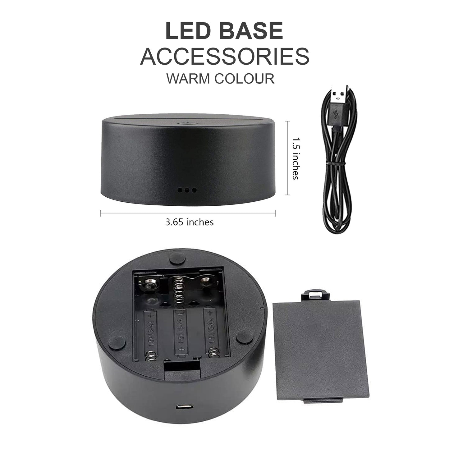 Unicorn Premium Table Clock with LED Base Light in Warm Colour | Table Top Decor for Kids Room