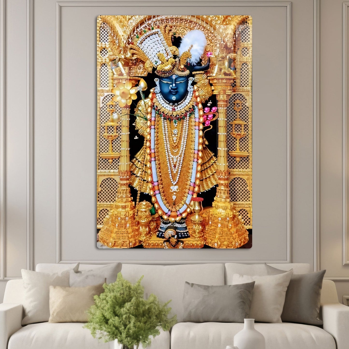 Giriraj Prabhu Wall Art: A Divine and Inspiring Piece