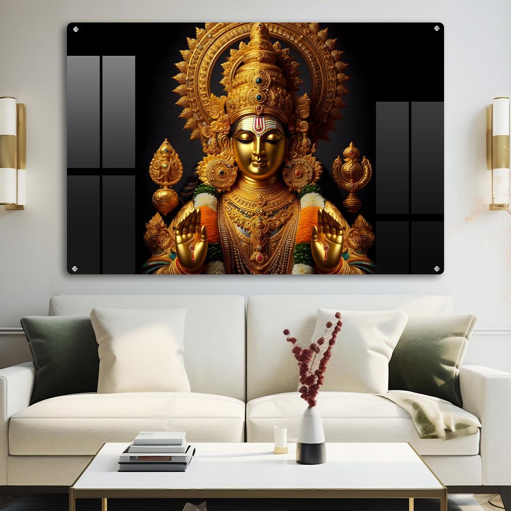 Balaji Golden Wall Art: A Divine and Inspiring Piece