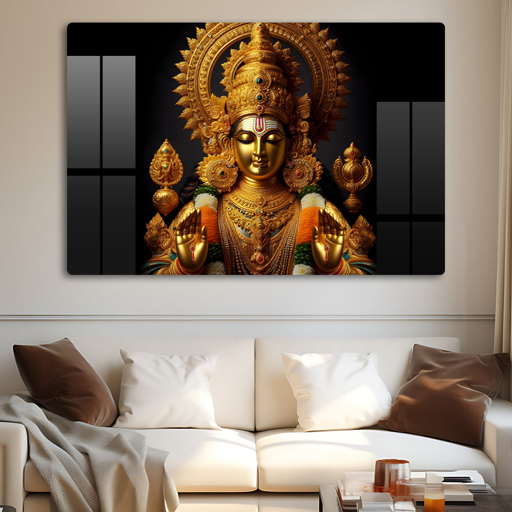 Balaji Golden Wall Art: A Divine and Inspiring Piece