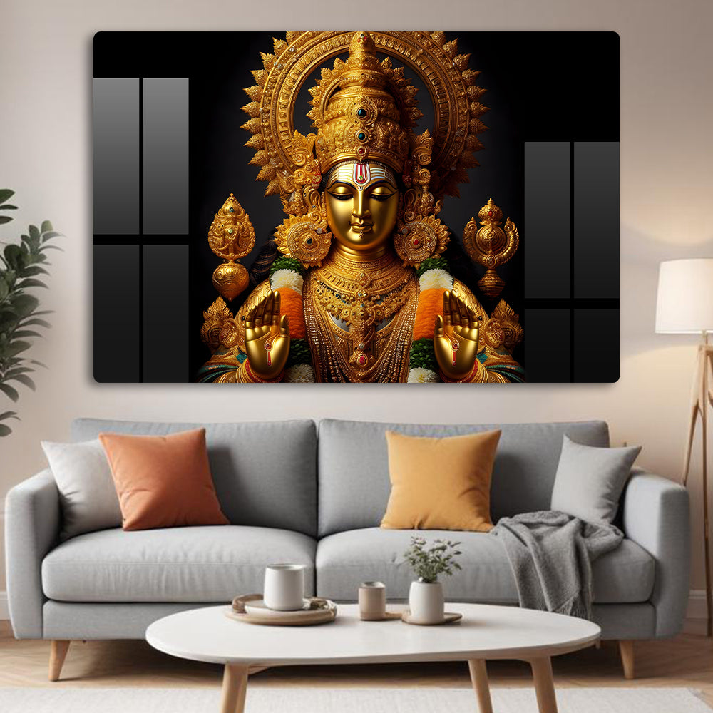 Balaji Golden Wall Art: A Divine and Inspiring Piece