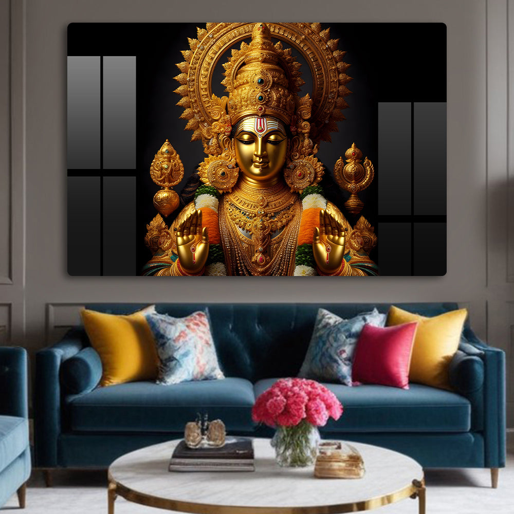 Balaji Golden Wall Art: A Divine and Inspiring Piece