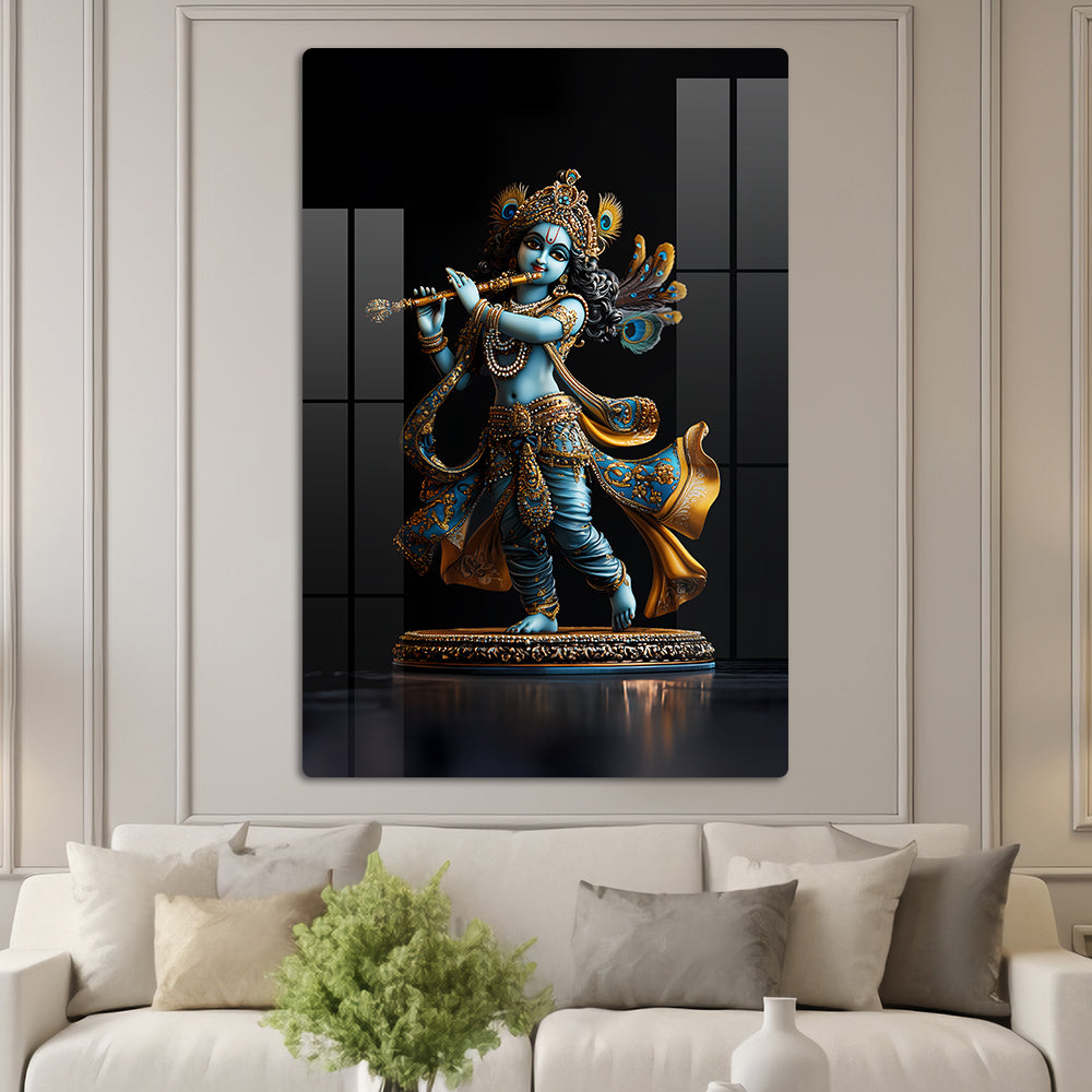 Divine Melody: Shri Krishna Wall Decor