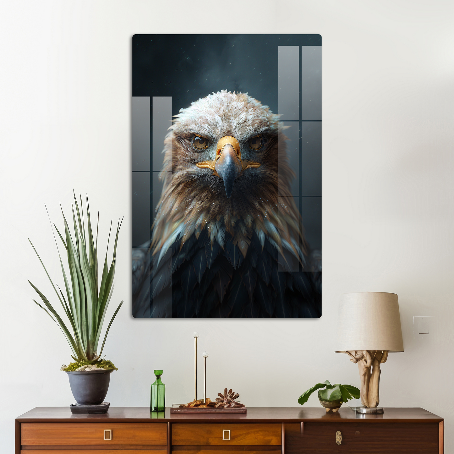 Soar with Majesty: Eagle Bird High-Resolution Acrylic Wall Art