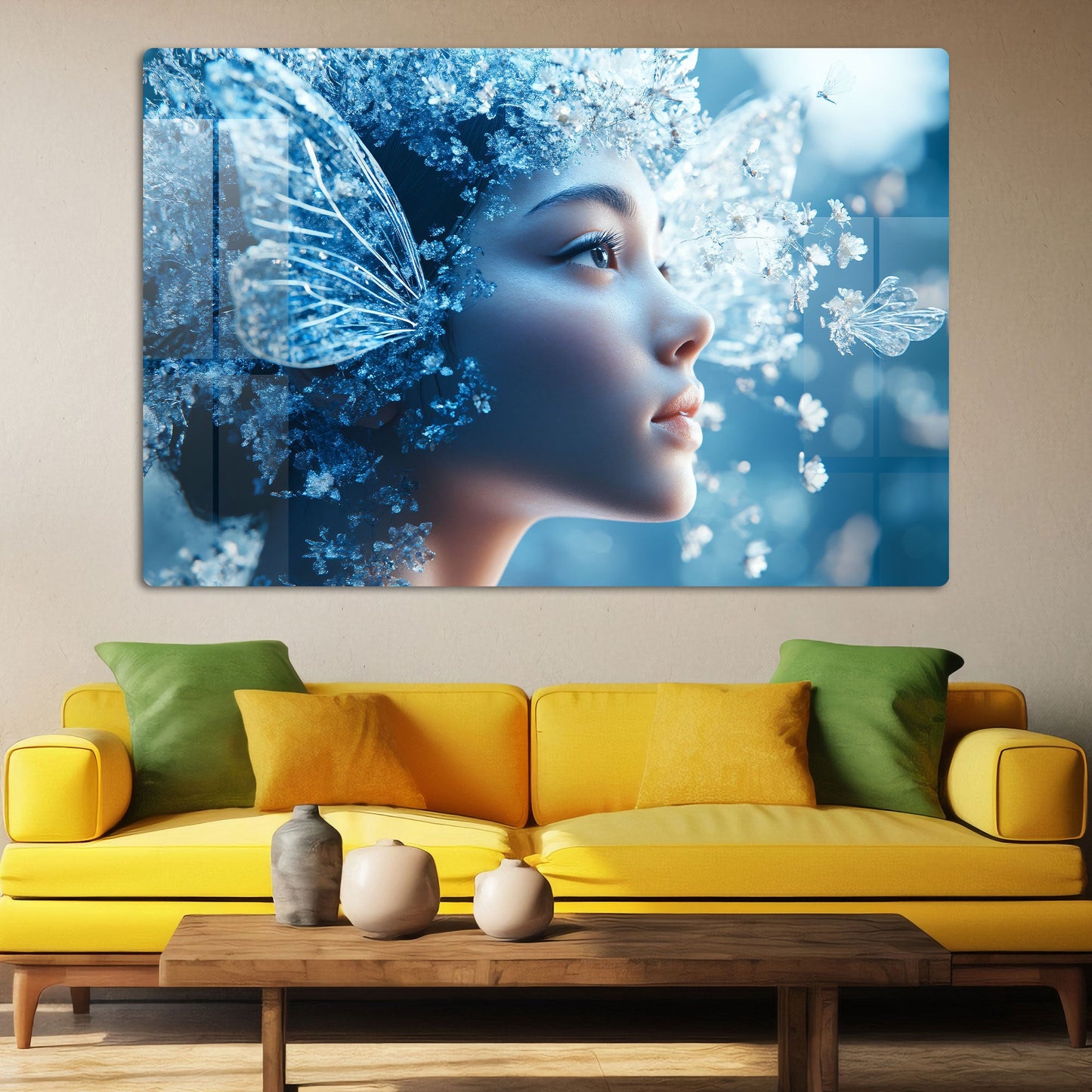 Abstract Fairy Wall Art: A Whimsical and Magical Piece