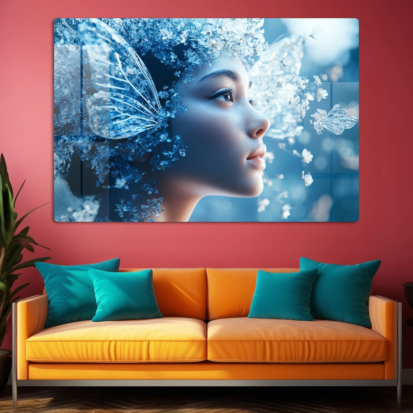 Abstract Fairy Wall Art: A Whimsical and Magical Piece