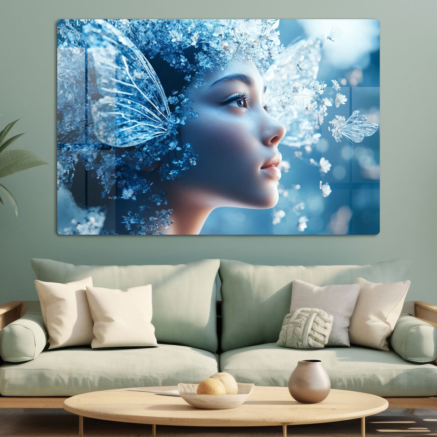 Abstract Fairy Wall Art: A Whimsical and Magical Piece