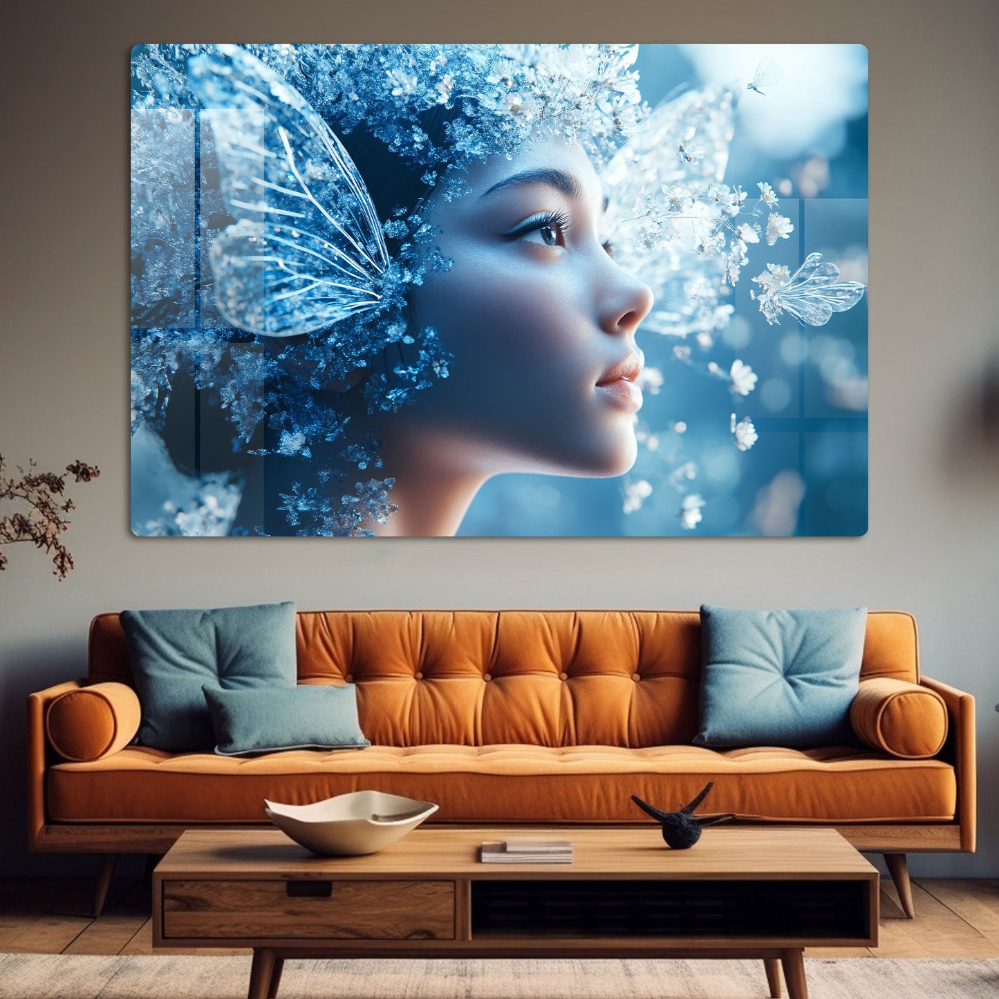 Abstract Fairy Wall Art: A Whimsical and Magical Piece