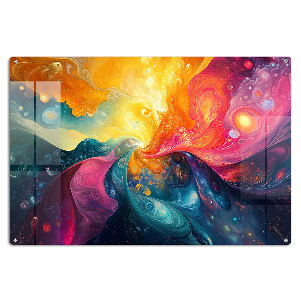 Abstract Flowing Wall Art: A Dynamic and Serene Piece