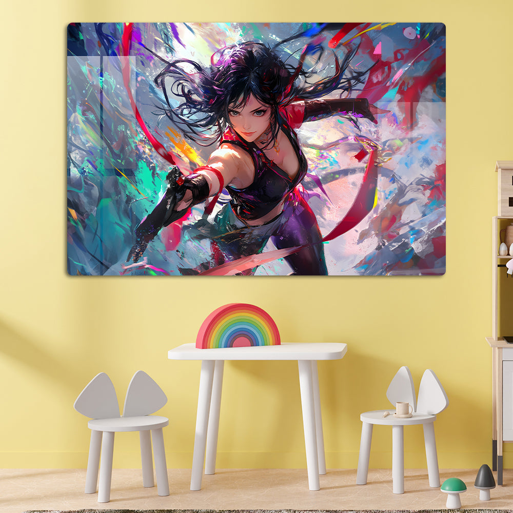 Gen Z Beautiful Warrior Anime Wall Art: A Force to Be Reckoned With