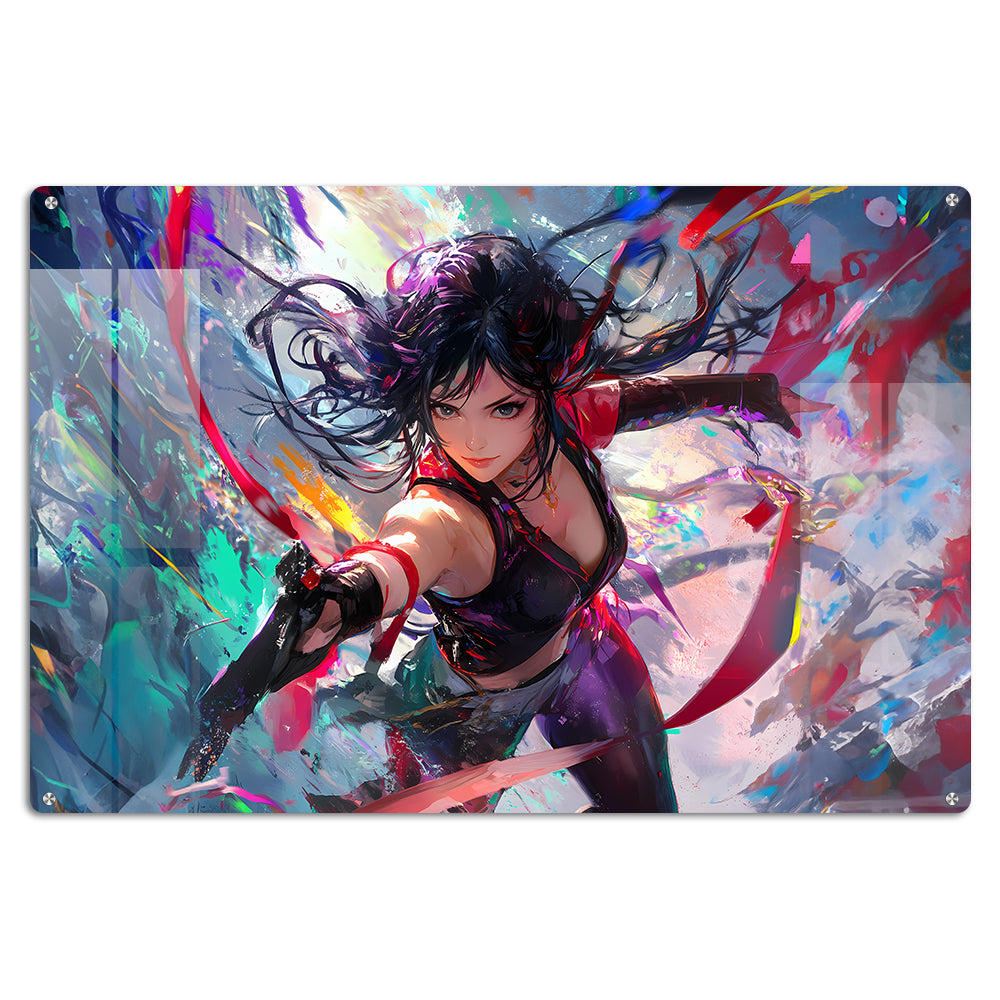 Gen Z Beautiful Warrior Anime Wall Art: A Force to Be Reckoned With