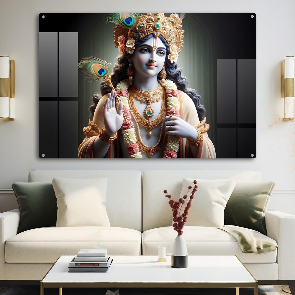Krishna's Love Wall Decor: A Divine and Inspiring Piece
