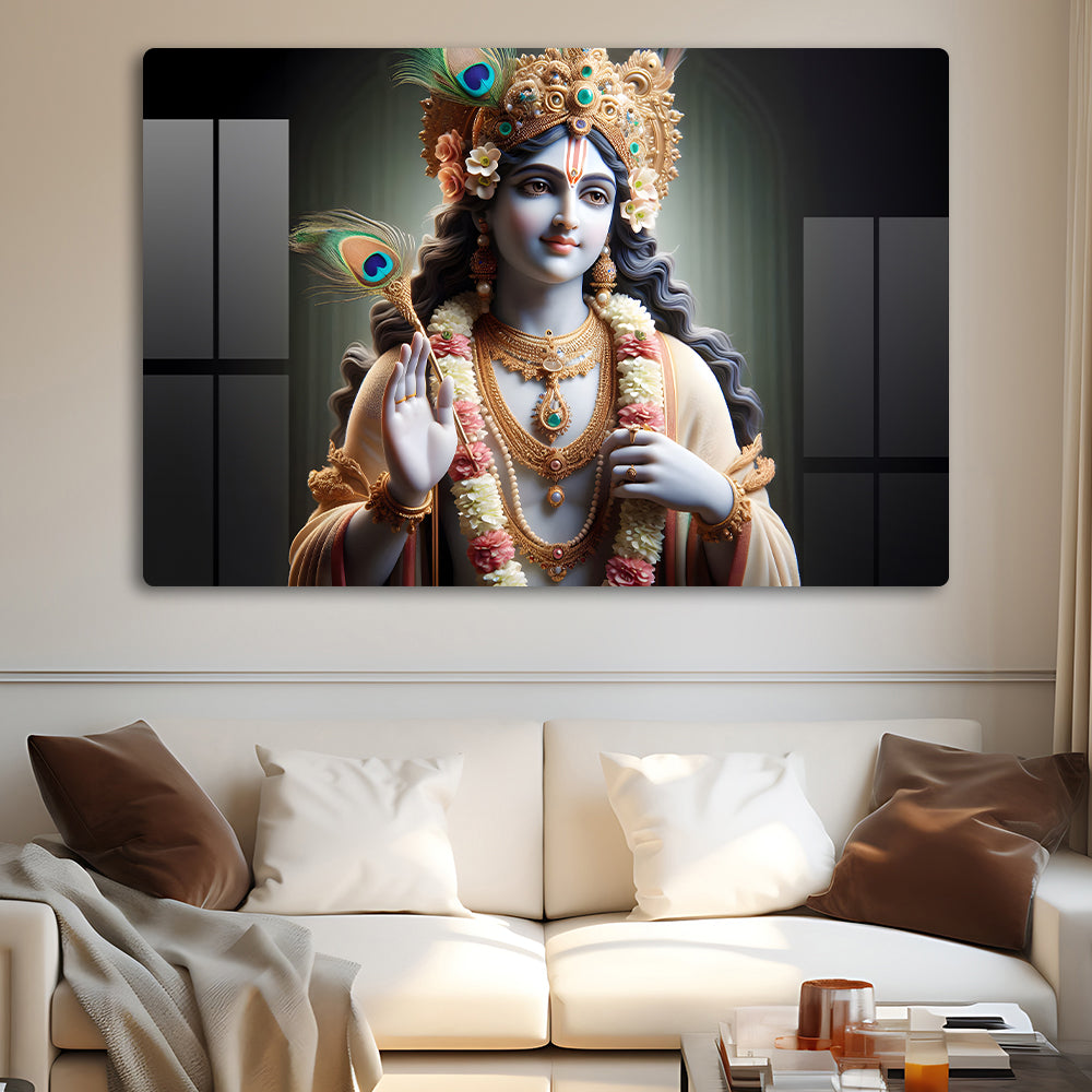 Krishna's Love Wall Decor: A Divine and Inspiring Piece