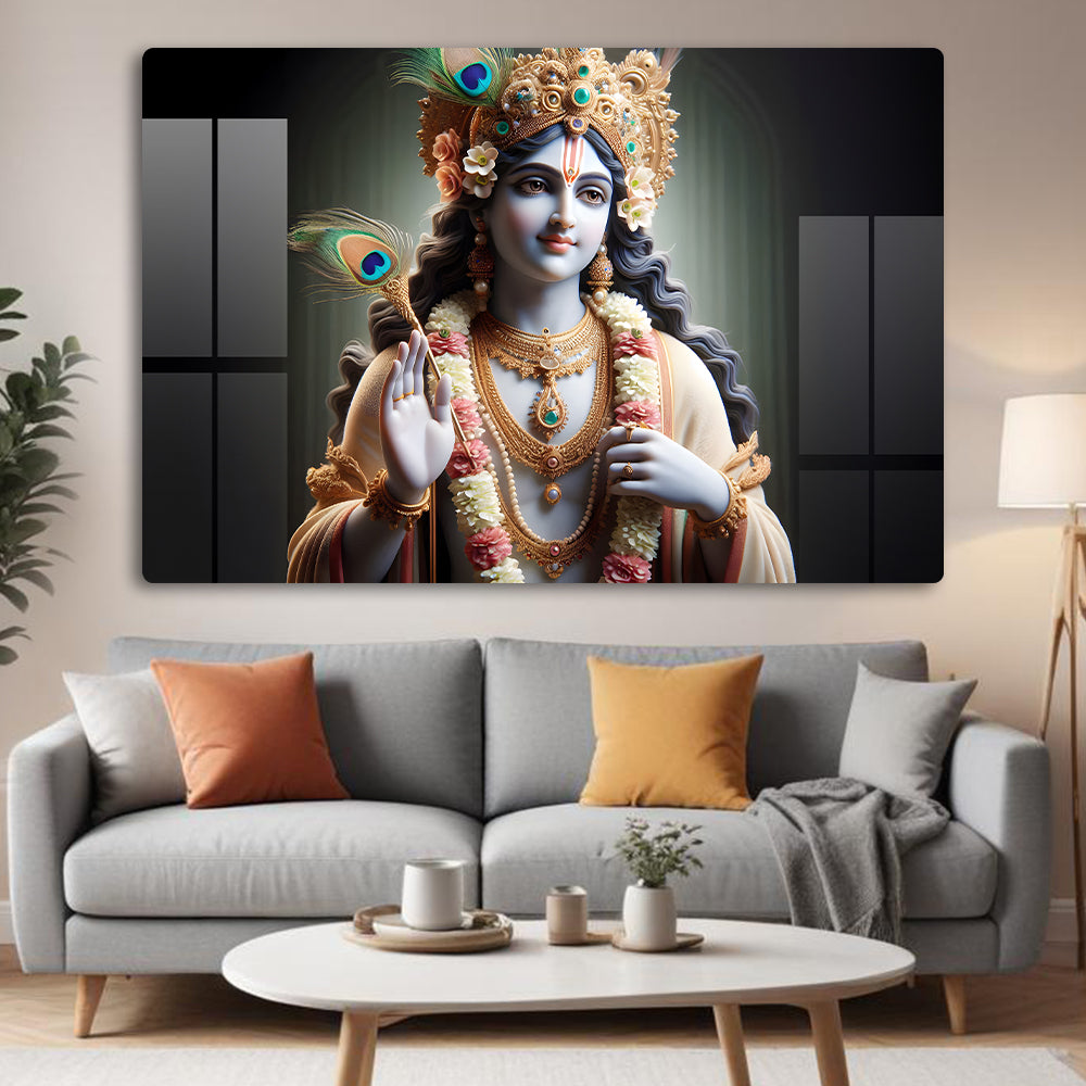 Krishna's Love Wall Decor: A Divine and Inspiring Piece