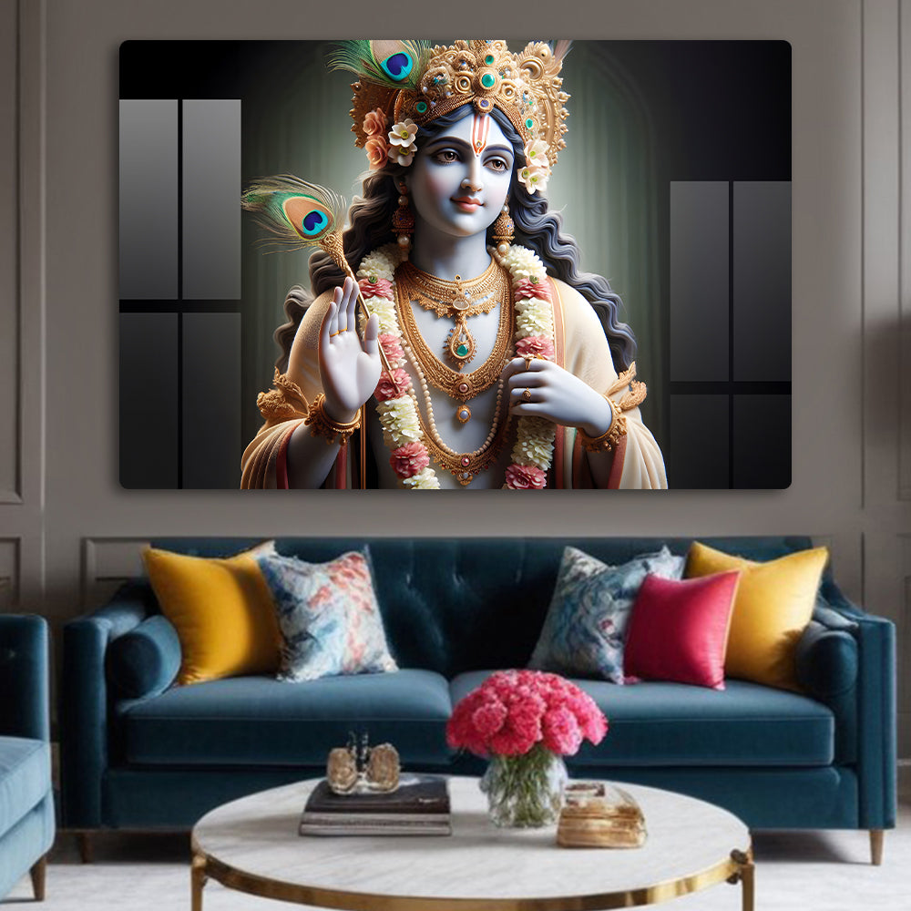 Krishna's Love Wall Decor: A Divine and Inspiring Piece