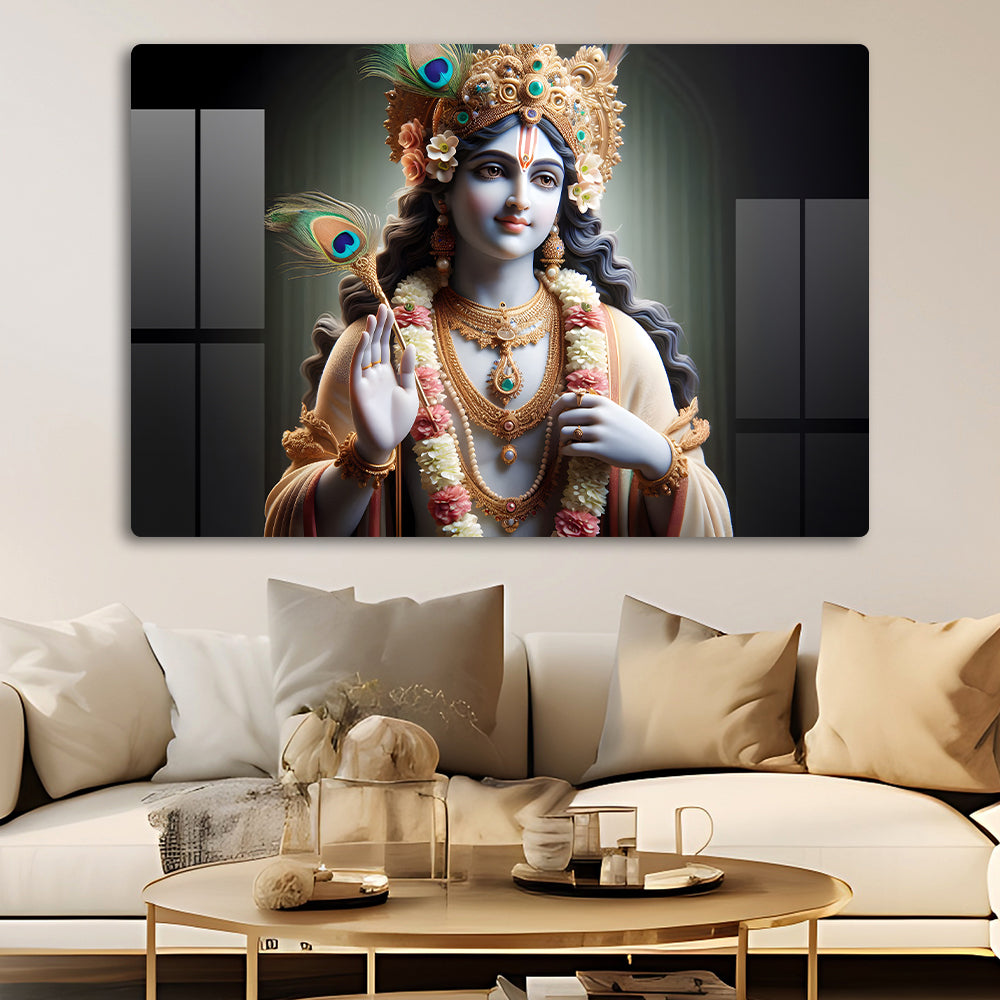 Krishna's Love Wall Decor: A Divine and Inspiring Piece