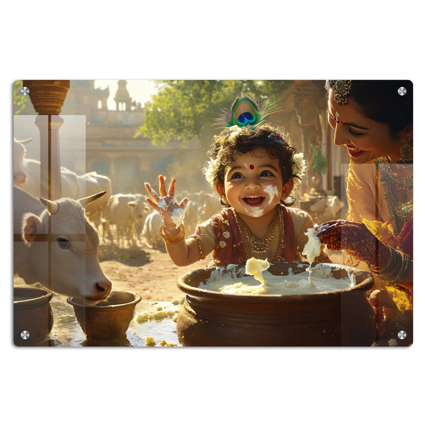 Natkhat Maakhanchor Wall Art: A Divine and Playful Piece