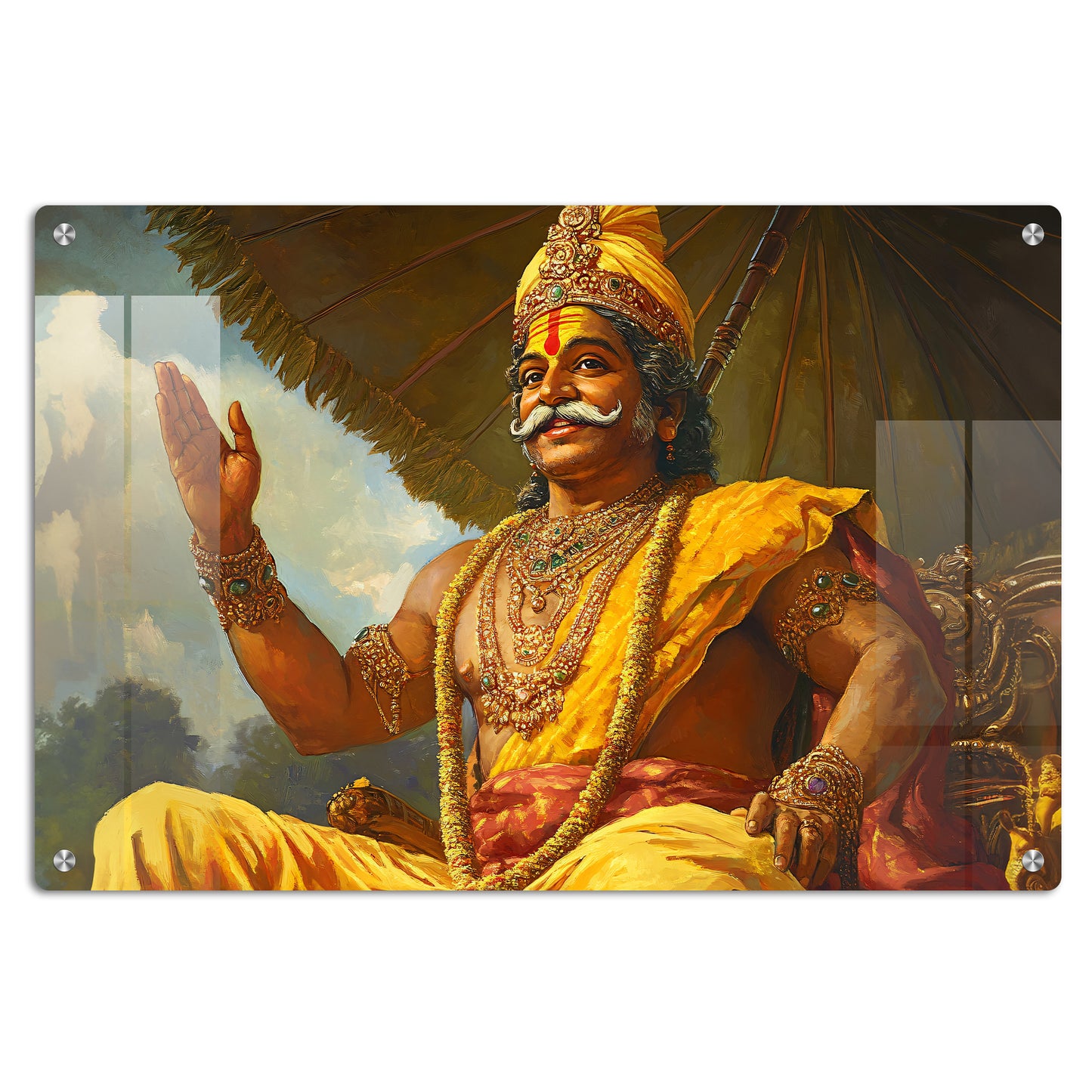 Onam Mahabali Wall Art: A Festive and Auspicious Piece