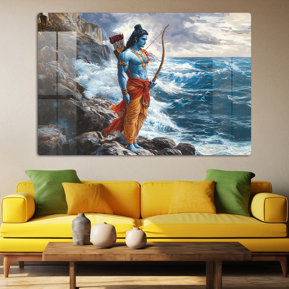 Rama by the Ocean: Serenity and Reflection