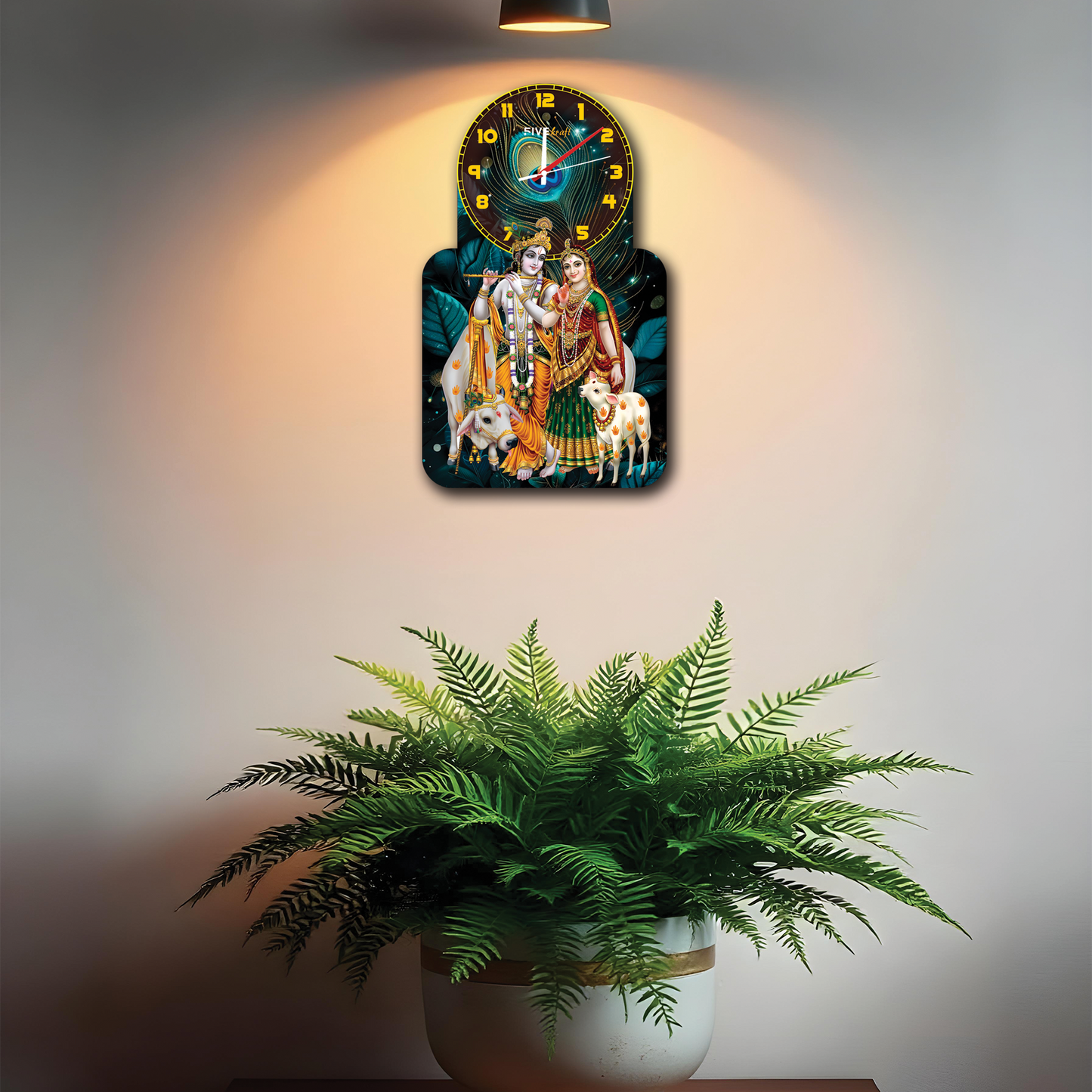 Radha Krishna Wall Clock: A Beautiful Blend of Art and Time