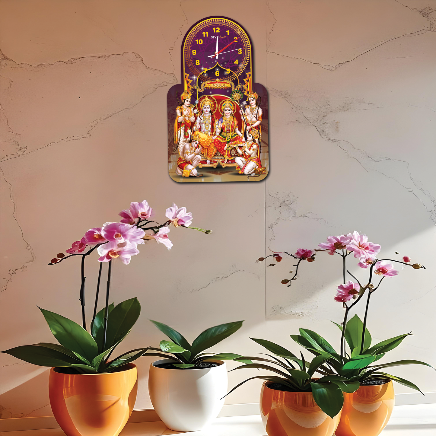 Divine Timekeeping: Ram Darbar Wall Clock