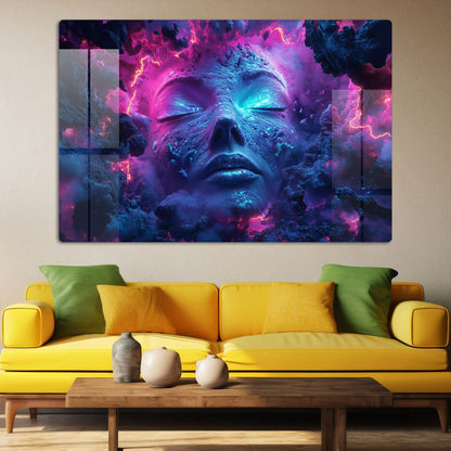Abstract Face Wall Art: A Modern and Intriguing Piece