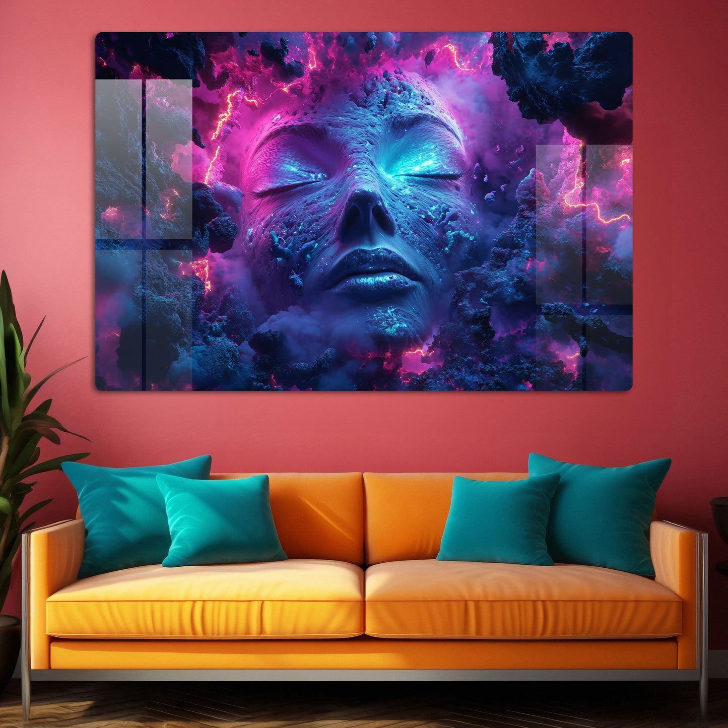 Abstract Face Wall Art: A Modern and Intriguing Piece