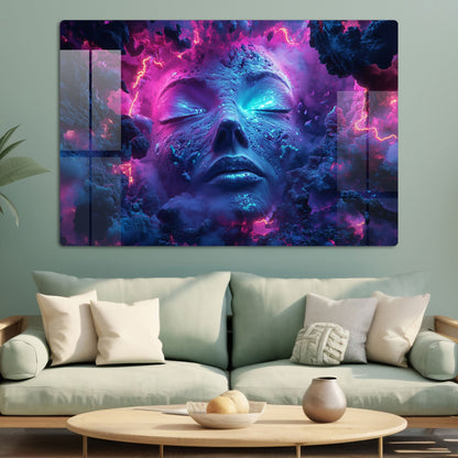 Abstract Face Wall Art: A Modern and Intriguing Piece