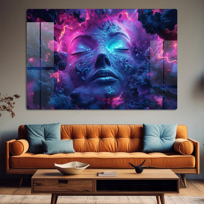 Abstract Face Wall Art: A Modern and Intriguing Piece