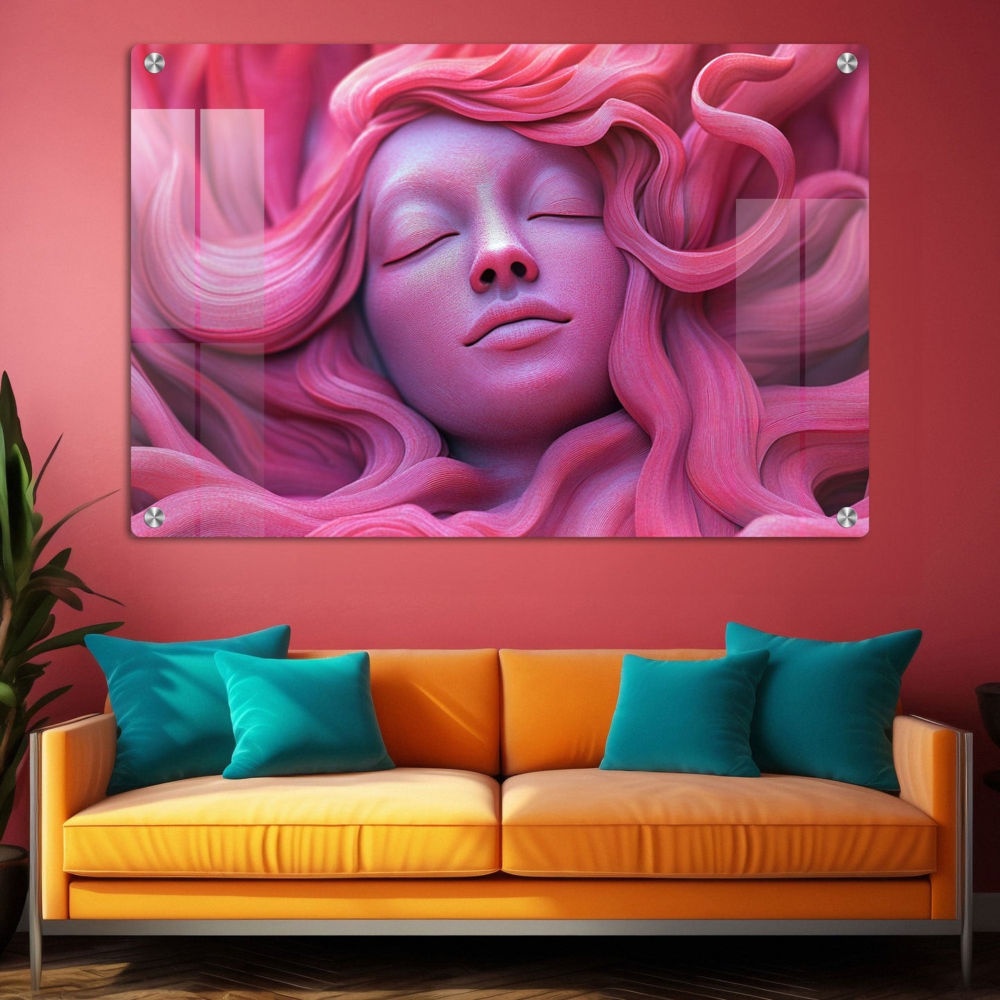 Abstract Lady 3D Wall Art: A Modern and Intriguing Piece





