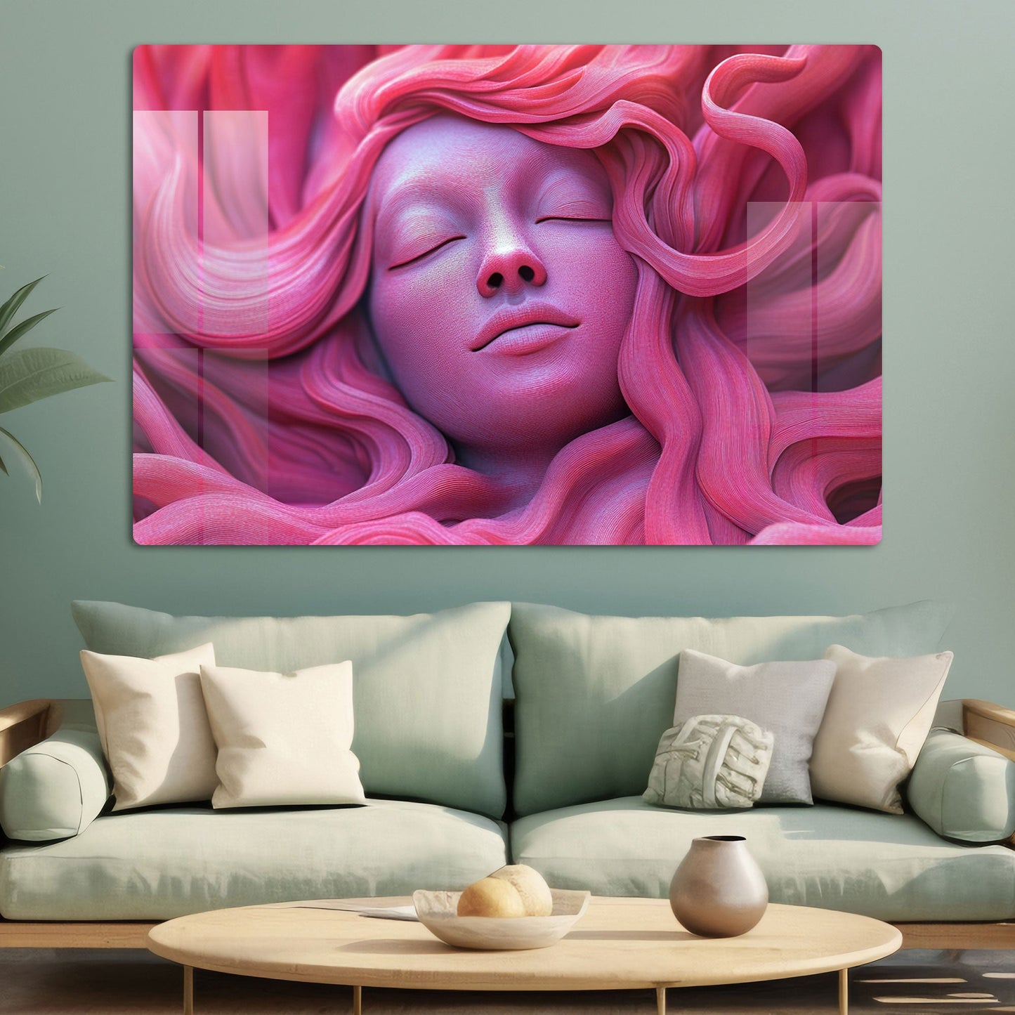Abstract Lady 3D Wall Art: A Modern and Intriguing Piece