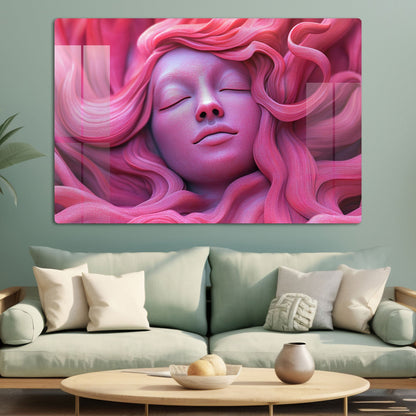 Abstract Lady 3D Wall Art: A Modern and Intriguing Piece