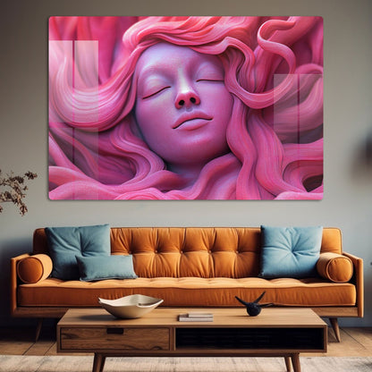 Abstract Lady 3D Wall Art: A Modern and Intriguing Piece