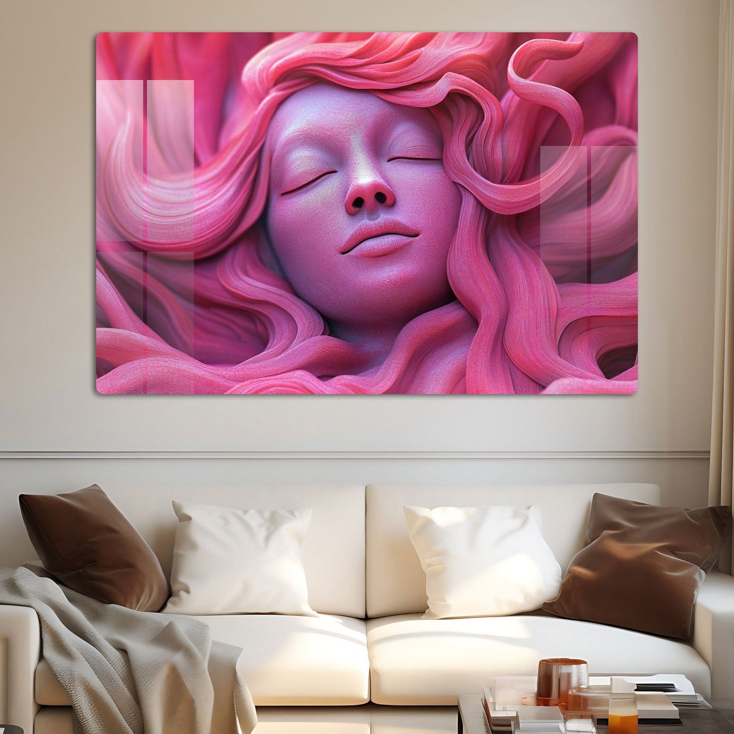 Abstract Lady 3D Wall Art: A Modern and Intriguing Piece