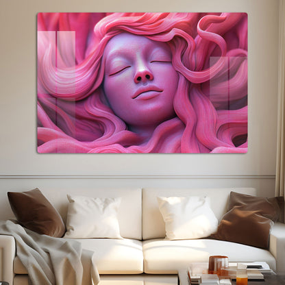 Abstract Lady 3D Wall Art: A Modern and Intriguing Piece