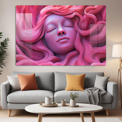 Abstract Lady 3D Wall Art: A Modern and Intriguing Piece