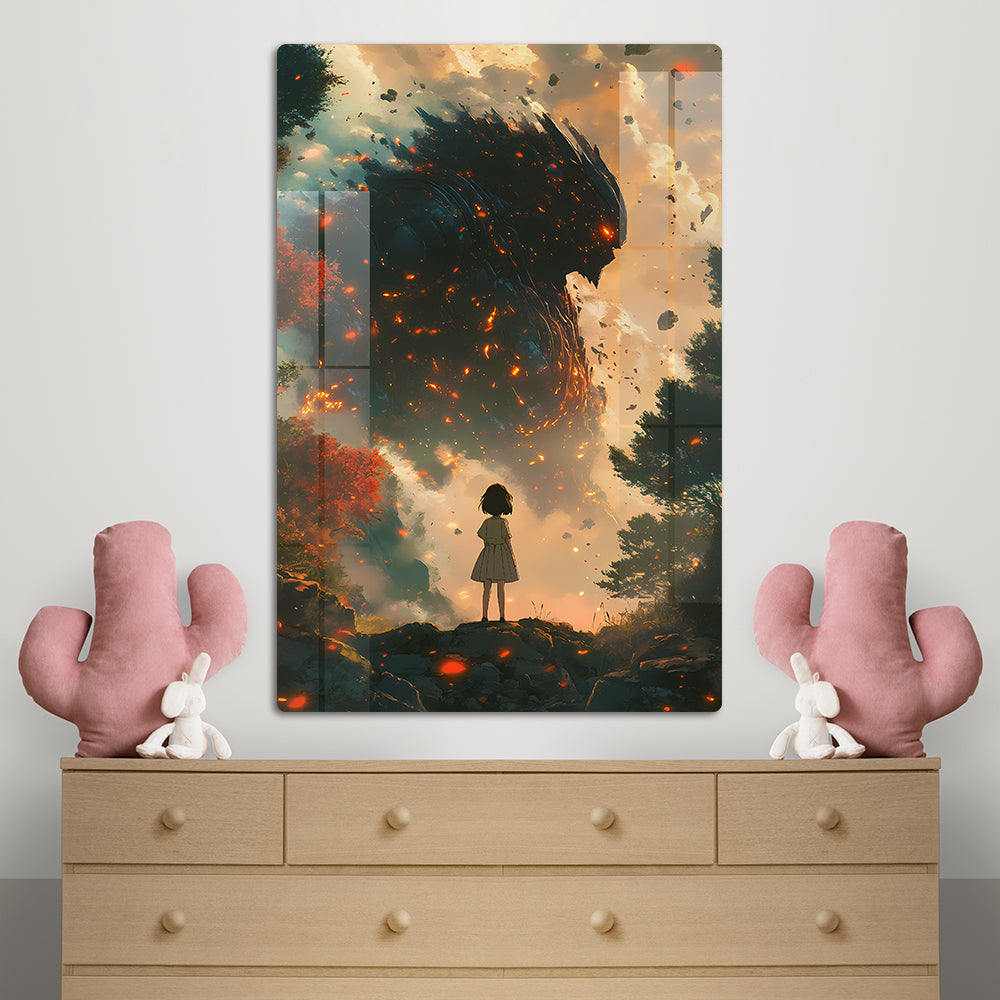 Gen Z Baby Monster Anime Wall Art: A Cute and Cuddly Creature