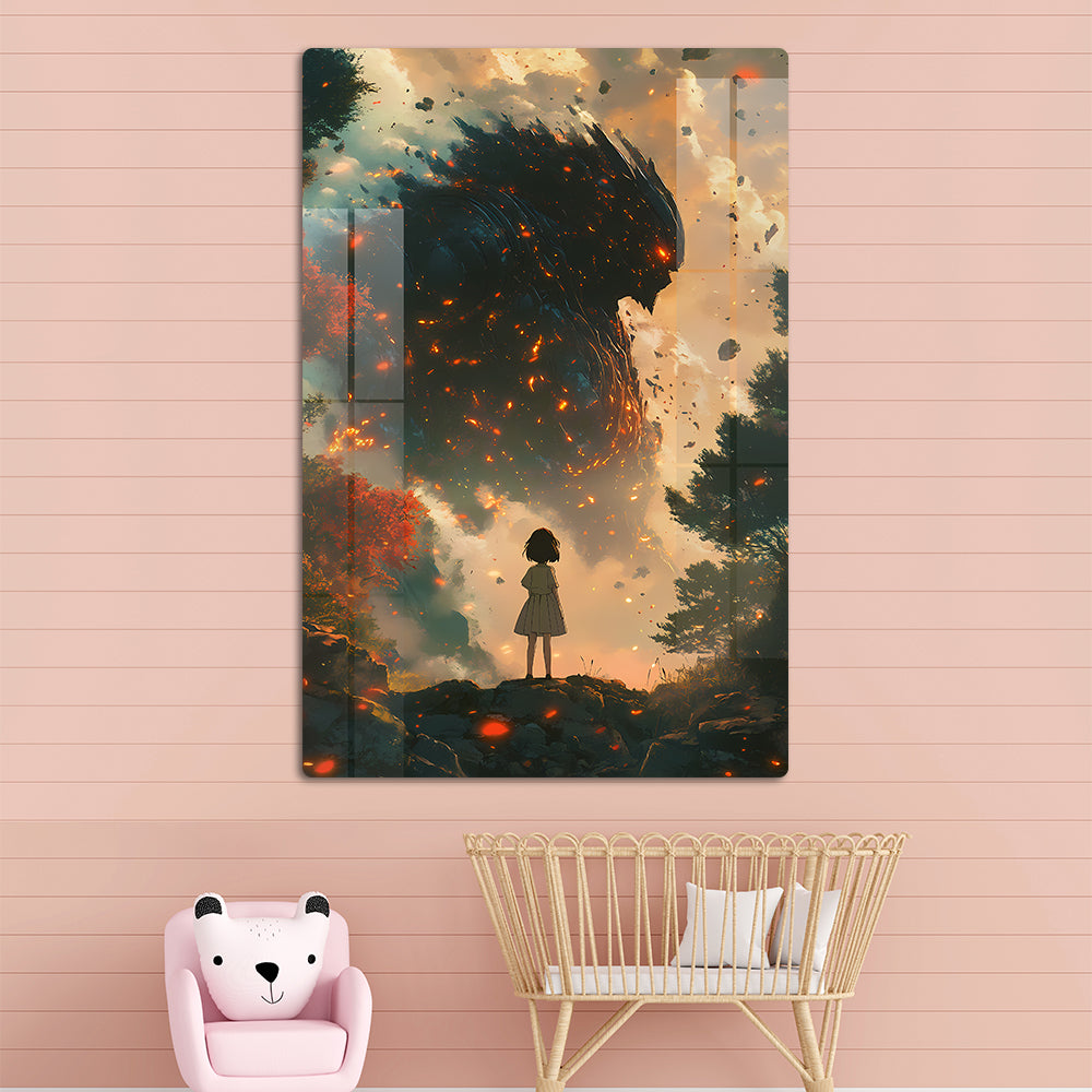 Gen Z Baby Monster Anime Wall Art: A Cute and Cuddly Creature