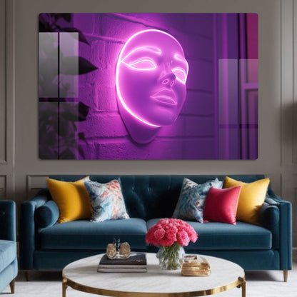 Abstract Face on Wall Art: A Modern and Intriguing Piece