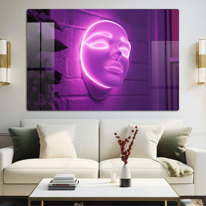 Abstract Face on Wall Art: A Modern and Intriguing Piece