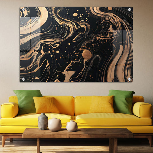 Abstract Flow Wall Art: A Dynamic and Serene Piece