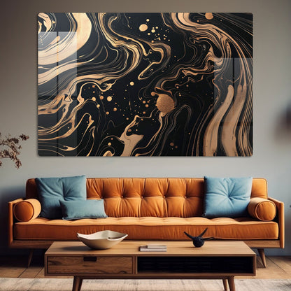 Abstract Flow Wall Art: A Dynamic and Serene Piece