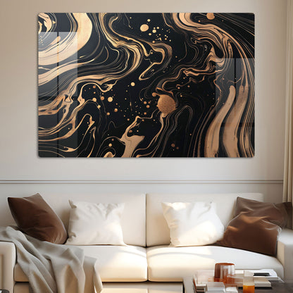 Abstract Flow Wall Art: A Dynamic and Serene Piece