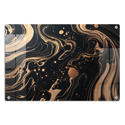 Abstract Flow Wall Art: A Dynamic and Serene Piece