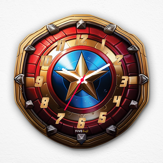 Unleash Your Child's Inner Hero with the Shield Wall Clock!