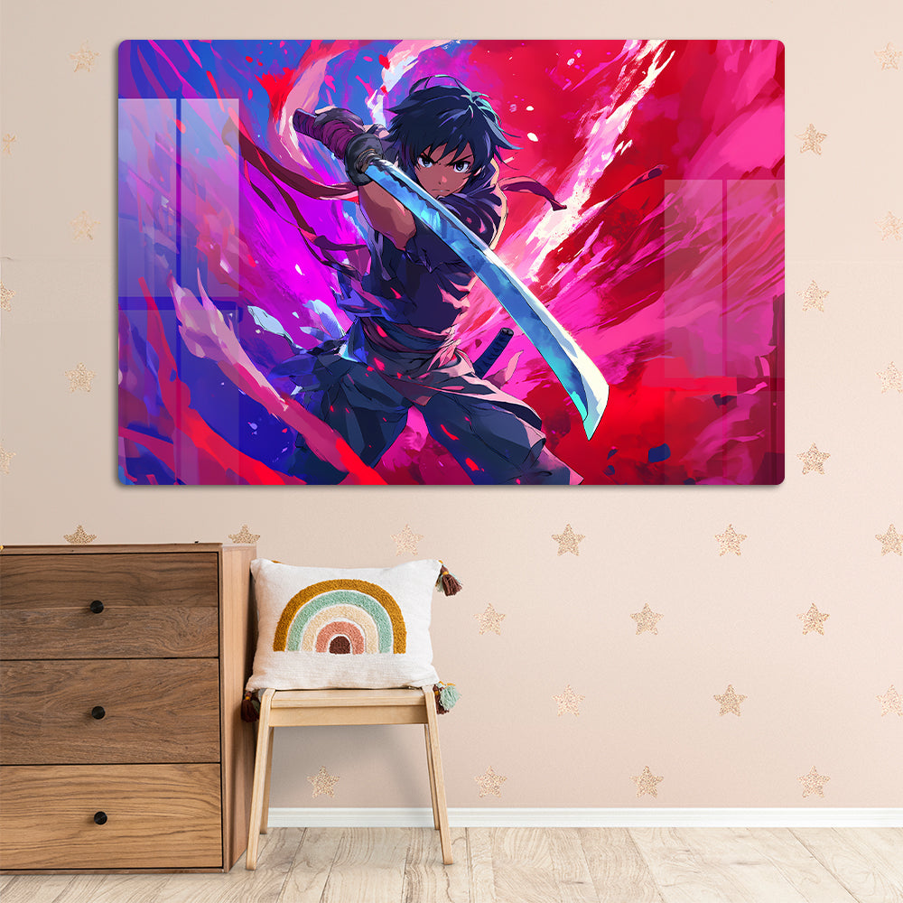 Gen Z Swordsman Anime Wall Art: A Master of Blade