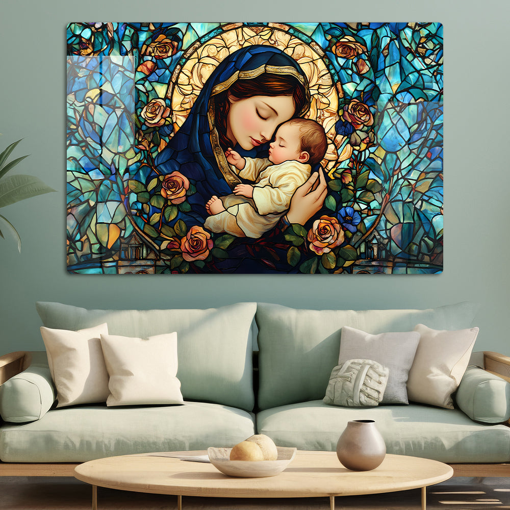Elegant Serenity: Mother Mary Wall Art