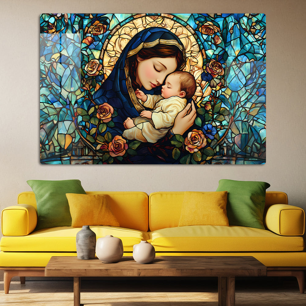 Elegant Serenity: Mother Mary Wall Art