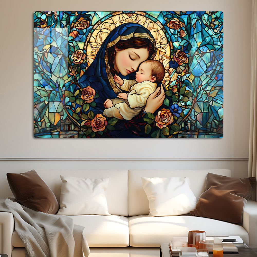 Elegant Serenity: Mother Mary Wall Art