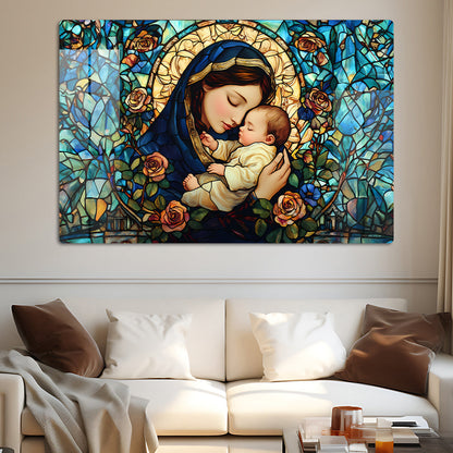 Elegant Serenity: Mother Mary Wall Art